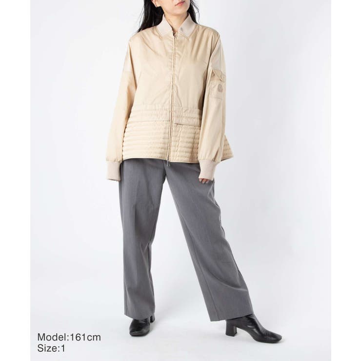 モンクレールMONCLER1A7540053404ジャケットレディースアウターボンバージャケットナイロンビジネスアウトドアカジュアルBALDAHGIUBBOTTOベージュ0001234