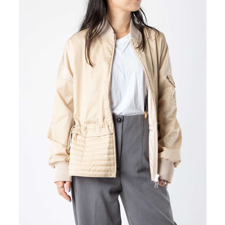 モンクレールMONCLER1A7540053404ジャケットレディースアウターボンバージャケットナイロンビジネスアウトドアカジュアルBALDAHGIUBBOTTOベージュ0001234