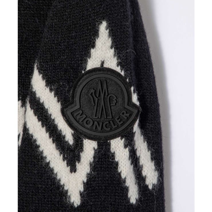モンクレールMONCLER9C750A9498?ニットメンズトップス長袖クルーネックセーターシンプルナイロンウールブランドロゴGIRCOLLOTRICOTブラックSMLXLXXL3XL