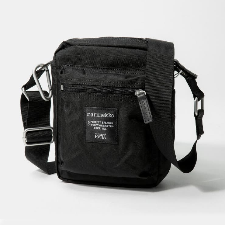 マリメッコMarimekko26992ショルダーバッグROADIEレディースバック肩掛けカジュアルCASH&CARRYシンプルローディーROADIEお出かけアウトドア黒お手軽お祝いプレゼント斜め掛け記念ブラック