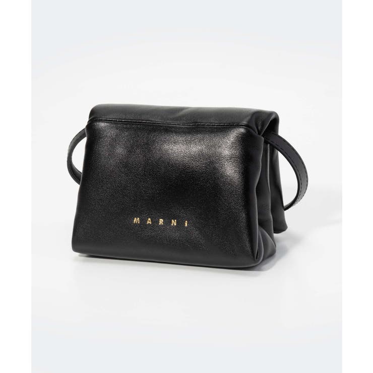 マルニMARNIPHMO0033U0P5298クラッチバッグレディースバッグミニプリズマポーチレザーお出掛けハンドバッグ旅行ブランドおしゃれプレゼントギフト贈り物シンプル誕生日記念お祝いMINIPRISMAPOUCHBAGブラック