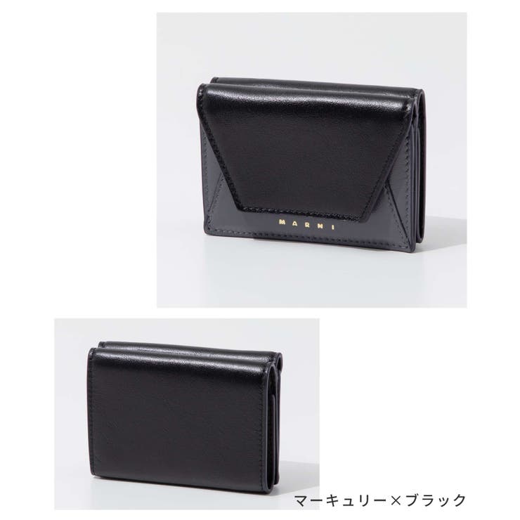 マルニMARNIPFMO0056U1P2644三つ折り財布MUSEOTRIFOLDWALLETレディース財布ミニ財布レザーTrifoldウォレットコンパクトバイカラーロゴ折り畳みプレゼントギフト贈り物シンプルキレカジ記念お祝い【2022SS】全3色
