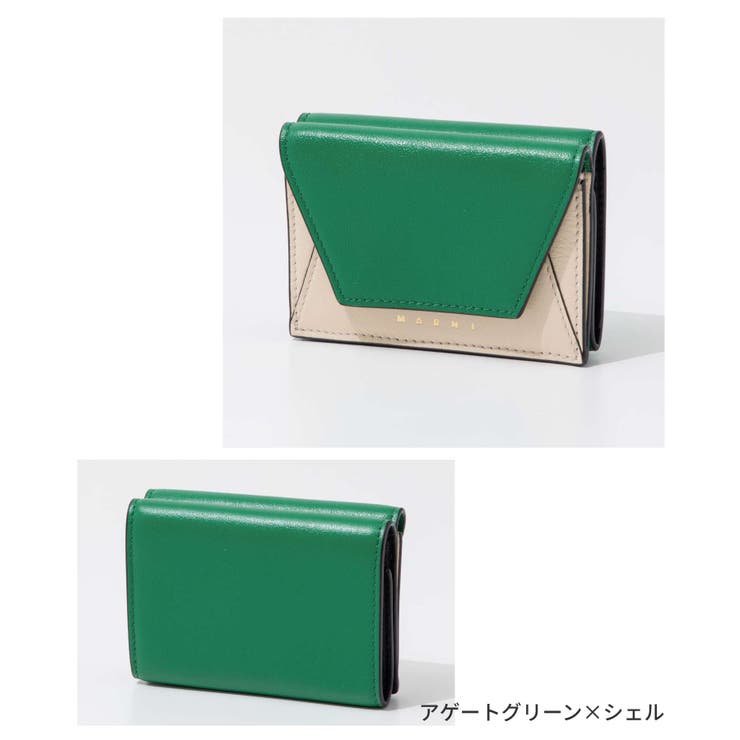 マルニMARNIPFMO0056U1P2644三つ折り財布MUSEOTRIFOLDWALLETレディース財布ミニ財布レザーTrifoldウォレットコンパクトバイカラーロゴ折り畳みプレゼントギフト贈り物シンプルキレカジ記念お祝い【2022SS】全3色