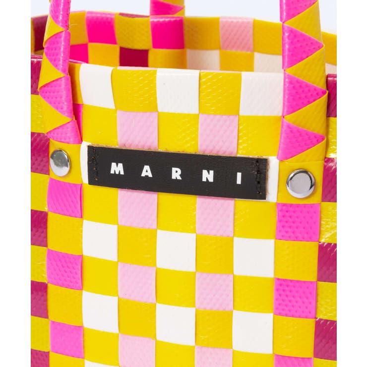マルニMARNIM00178M00IWハンドバッグレディースバッグキッズガールズかごバッグバスケットバッグロゴおしゃれプレゼントギフト贈り物鞄記念お祝い女の子KIDSMICROBASKETBAG全6色