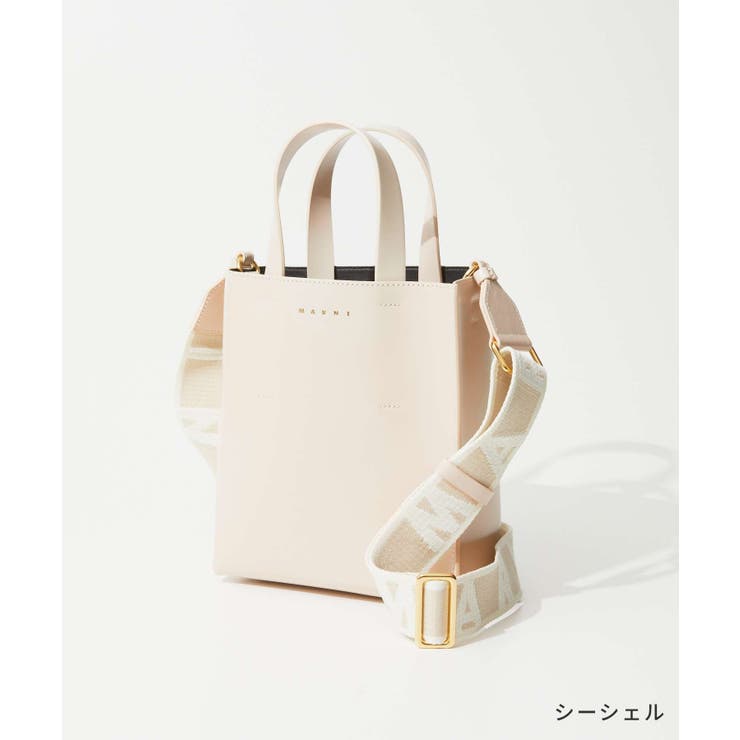 マルニMARNISHMP0039U1LV639トートバッグレディースバッグミュゼオミニ3wayシンプルロゴ通勤旅行おしゃれプレゼントギフト鞄贈り物記念お祝いMUSEOBAGMINIブラック