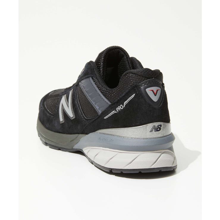 ニューバランスNewBalanceM990V5スニーカーメンズシューズランニングシューズスポーツウォーキングカジュアルローカット靴仕事ワーキングビジネス普段使い矯正サポートロゴ通勤通学ワイズD履きやすいグレーネイビーブラック26.5～28.0cm