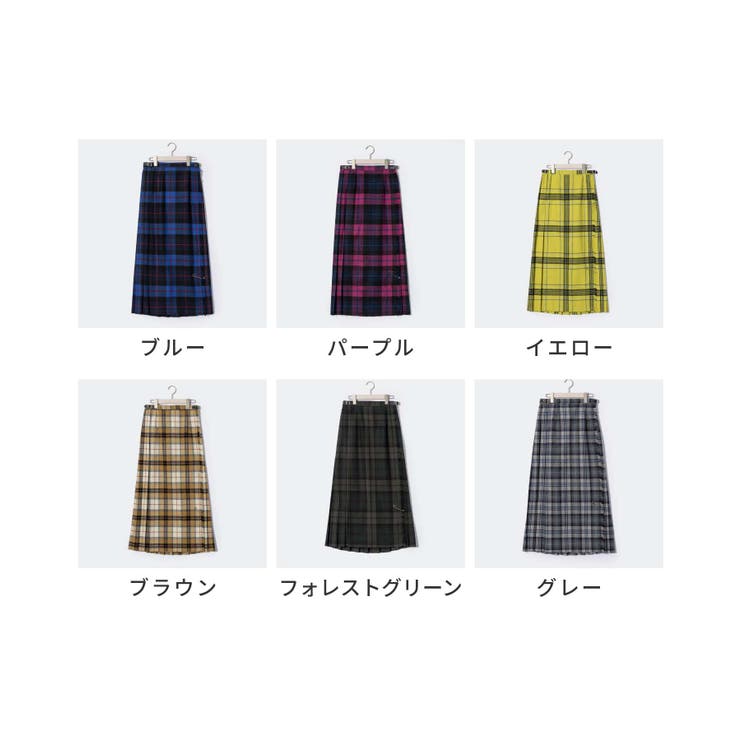 【正規品】オニールオブダブリンO'NEILOFDUBLIN5093WPスカートレディースボトムスチェック柄丈93cmウールロング丈マキシ丈キルトラップスカート巻きスカートロングスカート秋冬防寒暖かい全6色810