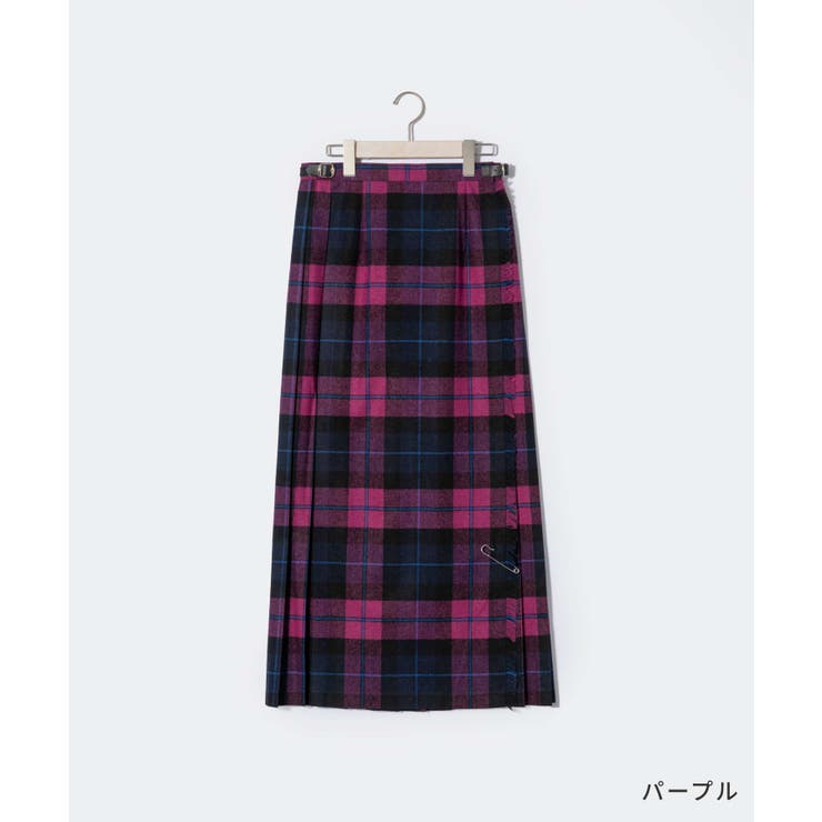 【正規品】オニールオブダブリンO'NEILOFDUBLIN5093WPスカートレディースボトムスチェック柄丈93cmウールロング丈マキシ丈キルトラップスカート巻きスカートロングスカート秋冬防寒暖かい全6色810