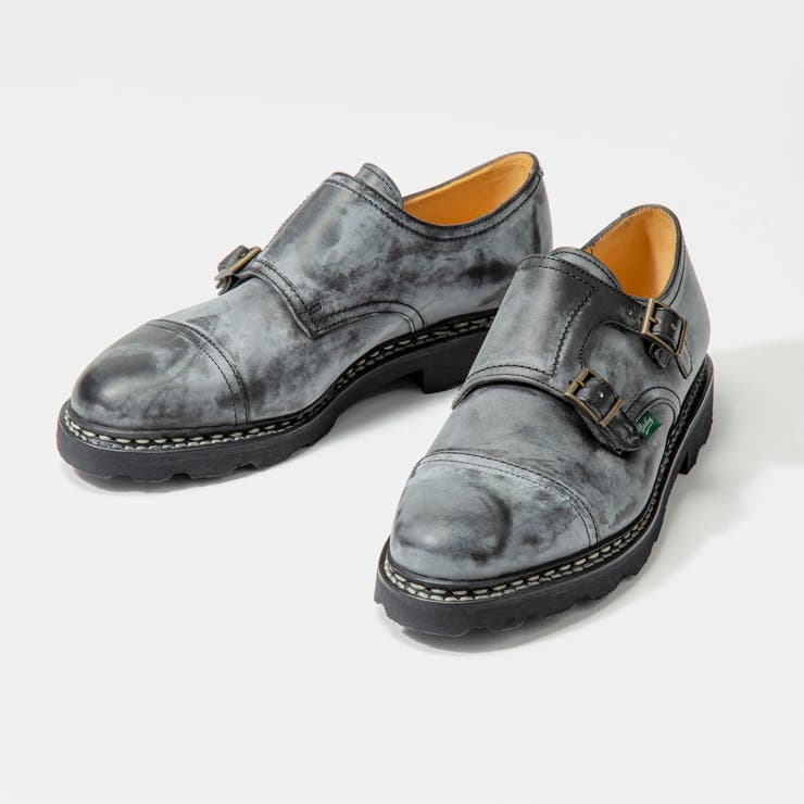 パラブーツPARABOOT981412ビジネスシューズウィリアムWILLIAMメンズレディースシューズダブルモンクブラックnoirローファーレザーブラウン革靴本革フランス製通勤通学紳士靴プレゼントギフトブラック24～28cm