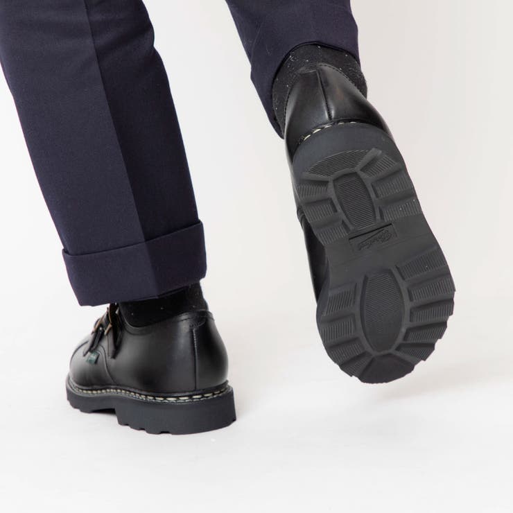 パラブーツPARABOOT981412ビジネスシューズウィリアムWILLIAMメンズレディースシューズダブルモンクブラックnoirローファーレザーブラウン革靴本革フランス製通勤通学紳士靴プレゼントギフトブラック24～28cm