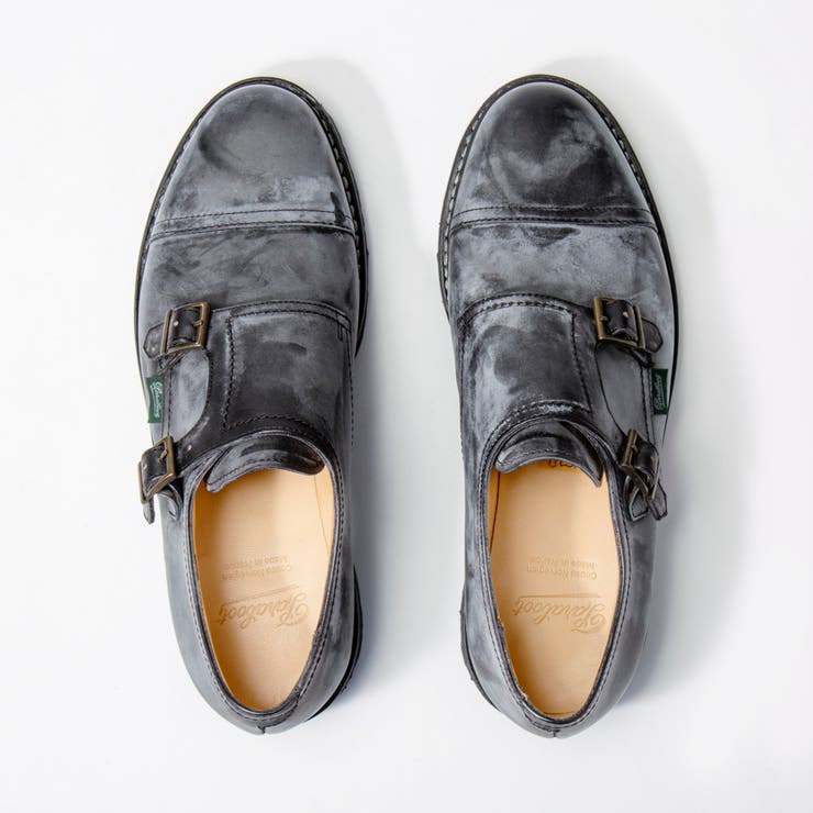 パラブーツPARABOOT981412ビジネスシューズウィリアムWILLIAMメンズレディースシューズダブルモンクブラックnoirローファーレザーブラウン革靴本革フランス製通勤通学紳士靴プレゼントギフトブラック24～28cm