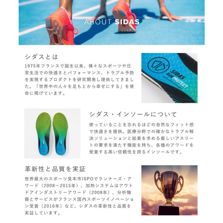 シダスSIDAS3DRUNPROTECTインソールメンズレディースシューズラン3Dプロテクト立体形状中敷き衝撃吸収高性能安定感サポート外反母趾対策通気性ランニングジョギングスポーツマラソン軽量負担軽減けが予防315497000グリーン×ブルーXS～XL