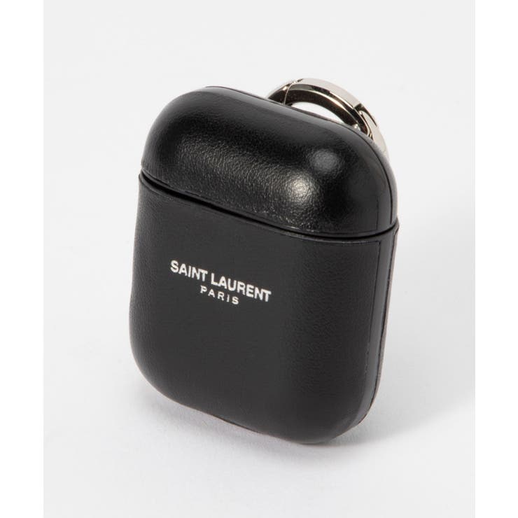サンローランSAINTLAURENT6356480O7TNイヤホンケースメンズレディースファッション小物パリイアフォンポーチレザーAirPodsエアーポッズ小物入れケースコンパクトロゴトラベルプレゼントギフトエアポッズ贈り物記念airpodscaseブラック