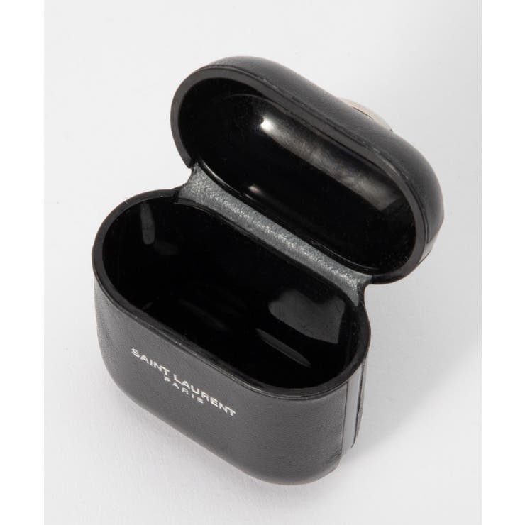 サンローランSAINTLAURENT6356480O7TNイヤホンケースメンズレディースファッション小物パリイアフォンポーチレザーAirPodsエアーポッズ小物入れケースコンパクトロゴトラベルプレゼントギフトエアポッズ贈り物記念airpodscaseブラック