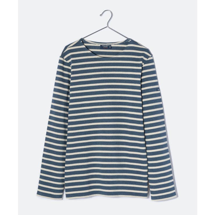 セントジェームスSAINTJAMESMERIDIENMODERNEユニセックストップスTシャツ-長袖ボーダー【ブランド】