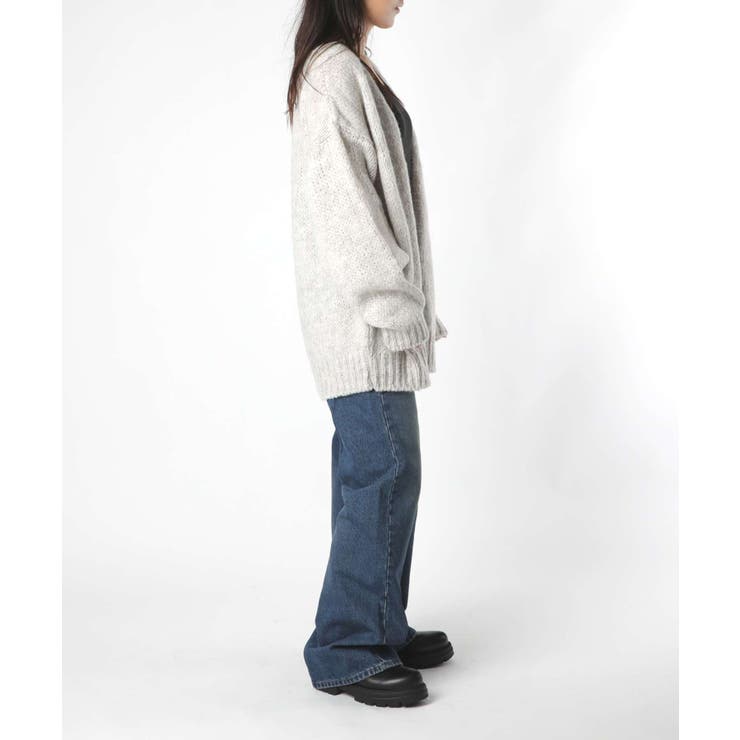 【正規品】トリコットジーンマルクTRICOTSJEANMARCNATHANカーディガンレディースアウター長袖ニット秋冬シンプルふんわりエクリュデニム