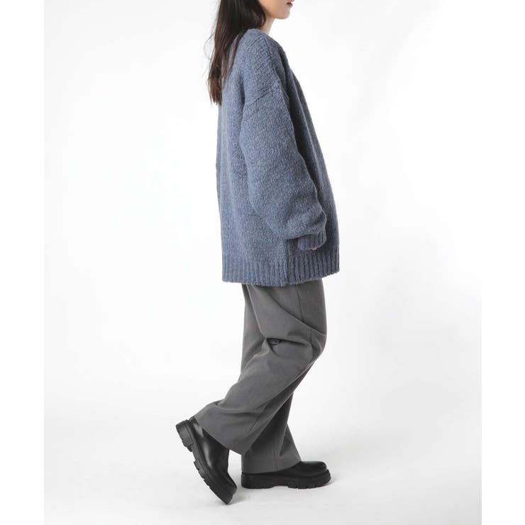 【正規品】トリコットジーンマルクTRICOTSJEANMARCNATHANカーディガンレディースアウター長袖ニット秋冬シンプルふんわりエクリュデニム