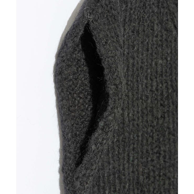 【正規品】トリコットジーンマルクTRICOTSJEANMARCVARTOUIニットレディーストップス長袖Vネックベストモヘア混ドロップショルダープルオーバーローゲージ秋冬ベージュブラック