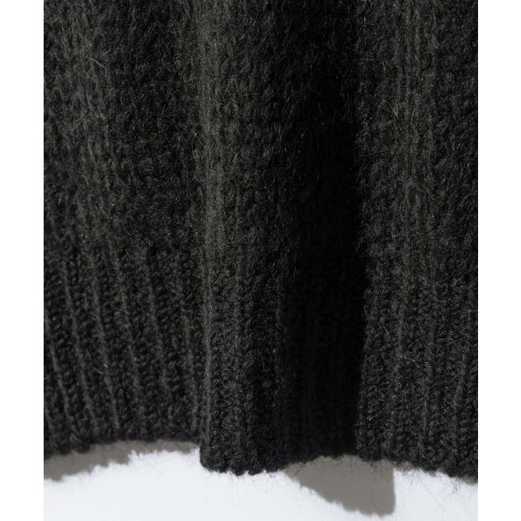 【正規品】トリコットジーンマルクTRICOTSJEANMARCVARTOUIニットレディーストップス長袖Vネックベストモヘア混ドロップショルダープルオーバーローゲージ秋冬ベージュブラック