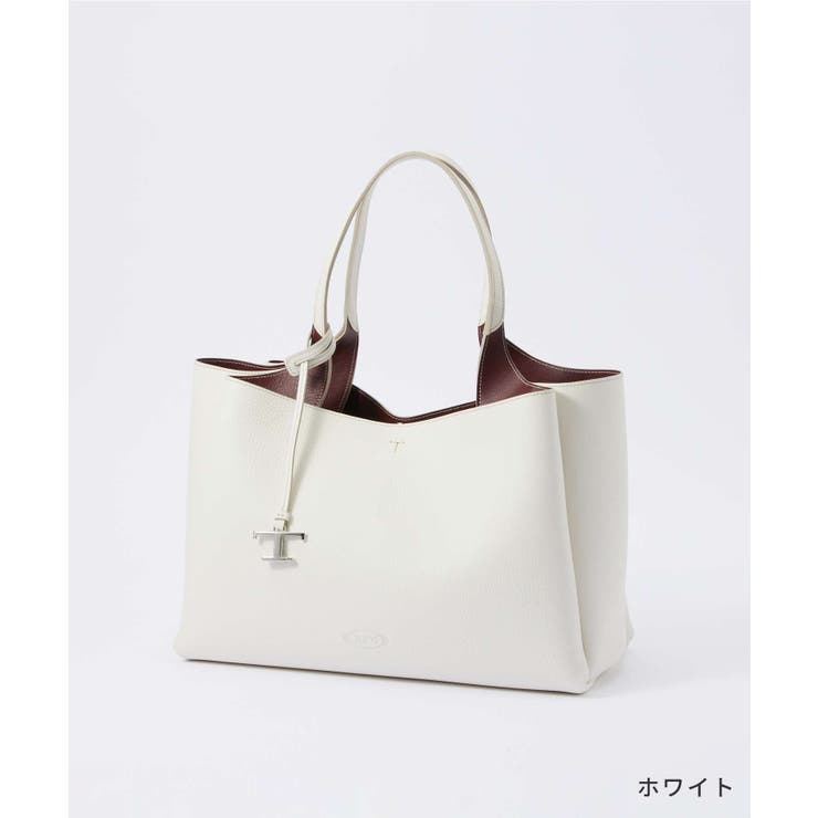 トッズTOD'SXBWAPAF9300QRIトートバッグレディースバッグハンドバッグレザーチャーム付き手提げミディアムバッグブランドロゴ通勤旅行おしゃれプレゼントギフト贈り物シンプル誕生日記念お祝いトープダークブラウン