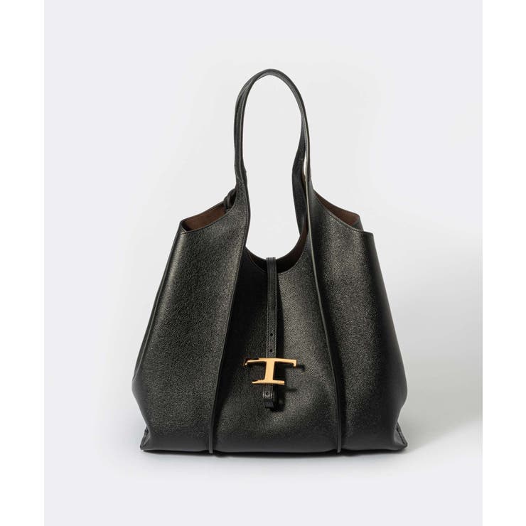 Tod's XBWTSBA0300XSOB400 関税送料込 Woman グレー T タイムレス レザー ショッピング バッグ
