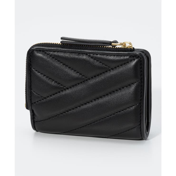 トリーバーチTORYBURCH153121二つ折り財布レディース財布キラシェブロンバイフォードレザーミニ財布小銭入れウォレットコンパクトプレゼントギフト贈り物ブランドロゴ誕生日記念お祝いKiraChevronBi-FoldWalletブラック