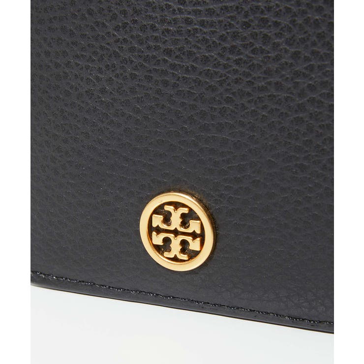 トリーバーチTORYBURCH146012カードケースレディースファッション小物ロビンソンペブルドトップジップカードホルダーレザービジネスパスケースロゴプレゼントお祝い通勤通学コンパクトギフト誕生日RobinsonPebbledTop-ZipCardCaseブラック
