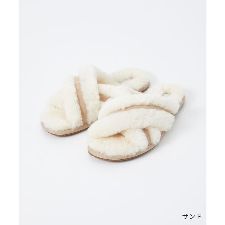 UGG アグ スリッパ　サンダル　ABELA ナチュラルシューズ 羊毛