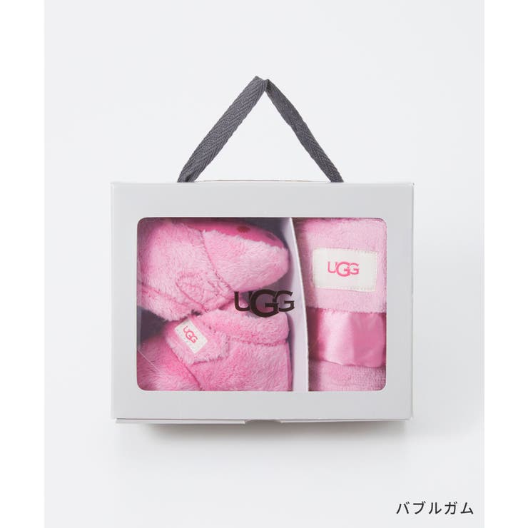 アグUGG1094823Iサンダルビックスビーアンドラビーキッズ・ベビーシューズベビーブーティー&ブランケットセットBixbeeAndLoveyロゴおしゃれ靴ウィンター防寒あったかふわふわブランドプレゼント赤ちゃん出産祝いチャコールバニラ9.0～12.5cm
