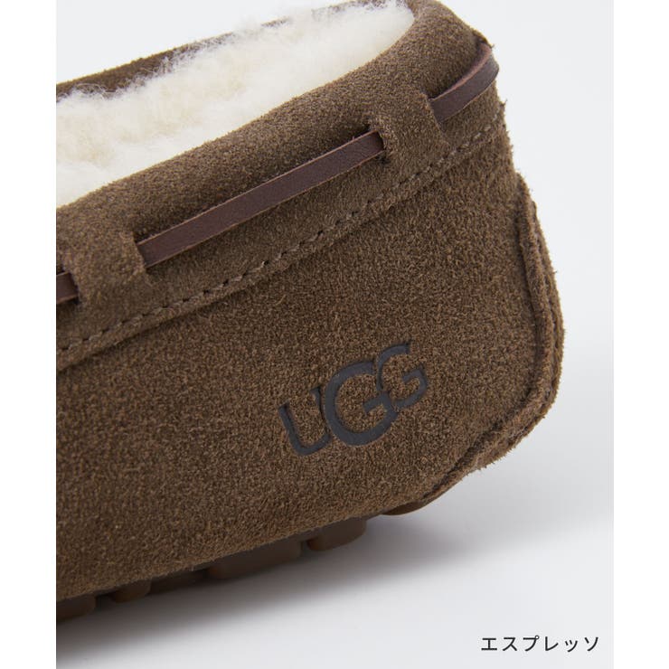 アグUGG1107949モカシンDAKOTAレディースシューズダコタボアウールスエード履きやすい歩きやすい通勤通学普段使いスリッポンおしゃれ靴防寒つっかけファーあったかかわいい女性ムートンフラットもこもこ保温カジュアル全4色22.0～27.0cm