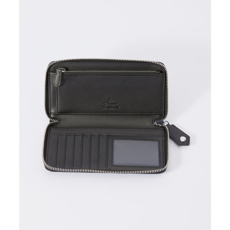 ヴィヴィアンウェストウッドVivienneWestwood53020079S000D長財布RE-VEGANGRAINNEWZIPROUNDWALLETレディース財布イエローグリーンブラック