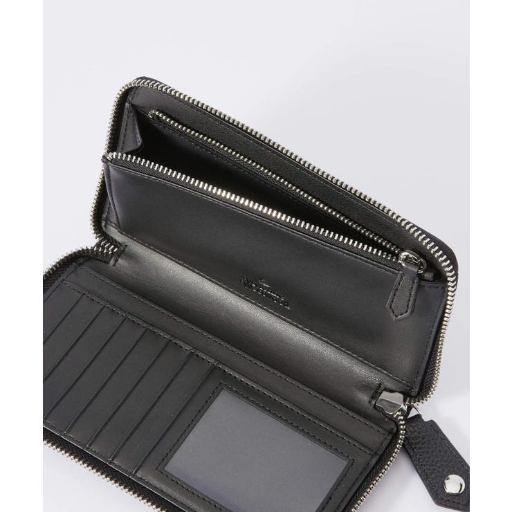 ヴィヴィアンウェストウッドVivienneWestwood53020079S000D長財布RE-VEGANGRAINNEWZIPROUNDWALLETレディース財布イエローグリーンブラック