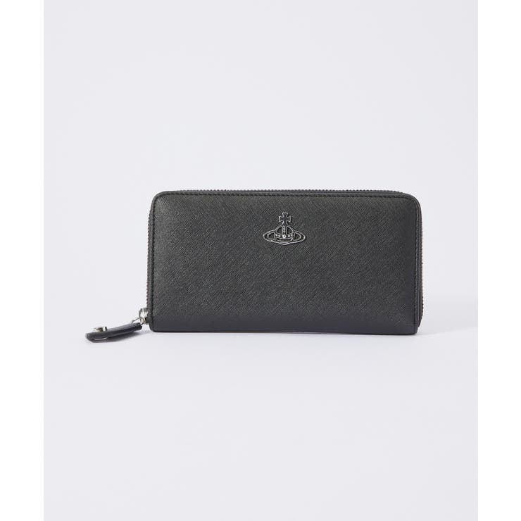 ヴィヴィアンウェストウッドVivienneWestwood51050023S000B長財布SAFFIANOBIOGREENCLASSICZIPROUNDWALLETレディース財布レッドブラック