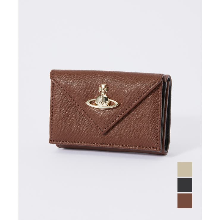 ヴィヴィアンウエストウッド 三つ折り財布 コンパクトウォレット オーブ ブラウン Vivienne Westwood - 新品 ヴィヴィアン ウエストウッド