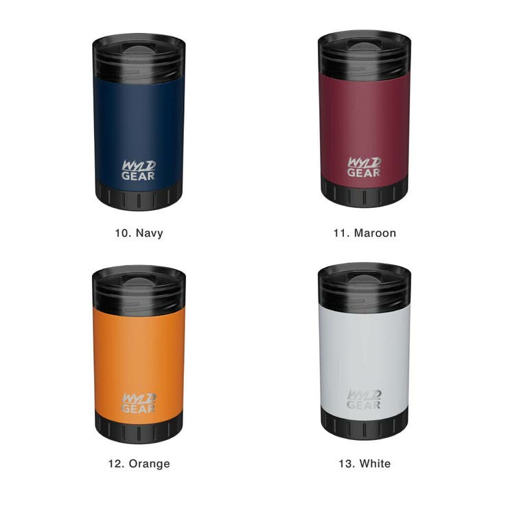 ワイルドギアWYLDGEARマルチカン12ozドリンクウェアカップコップドリンクホルダーキャンプ用品アウトドアレジャーキャンプ保冷保温タンブラー真空2層構造ステンレス花見BBQバーベキュー12オンス500ml全13色WGWMC12