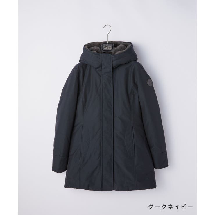 ウールリッチWOOLRICHCFWWOU0724FRUT0001ダウンコートレディースアウターパーカーコートコットンビジネスアウトドアカジュアルウェア軽量秋冬保温防風防寒着おしゃれシンプルギフトプレゼントブラックダークネイビーXSSML
