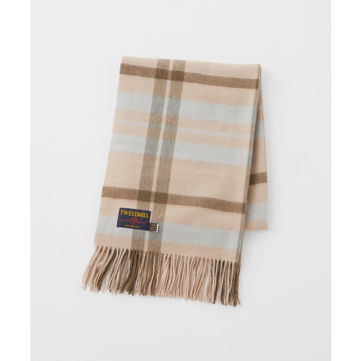 ベージュ×ホワイトチェック | 【当店別注】 ツイードミル TWEEDMILL | U-STREAM