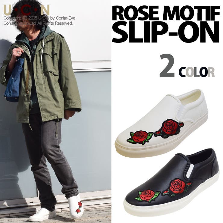 薔薇 モチーフ スリッポン | UCN | 詳細画像2 