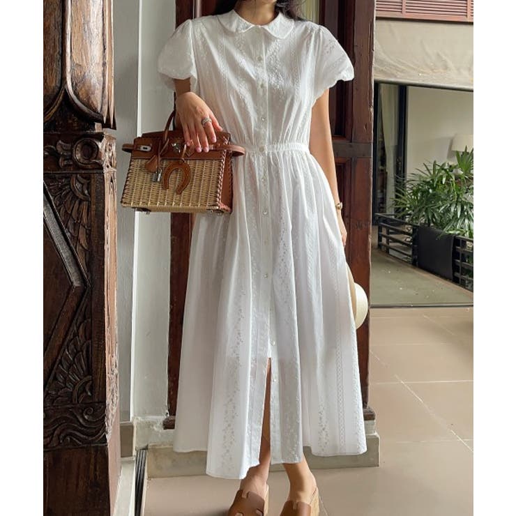 刺繍シャツワンピース | Ulysses | 詳細画像1 