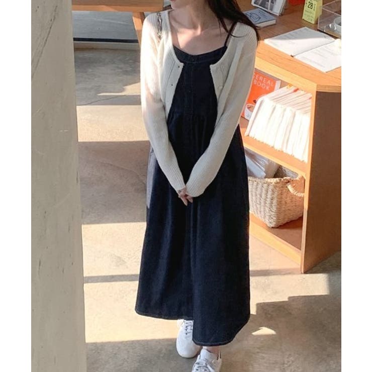 シャーリングティアードデニムキャミワンピース | Ulysses | 詳細画像2 