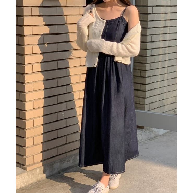 シャーリングティアードデニムキャミワンピース | Ulysses | 詳細画像3 