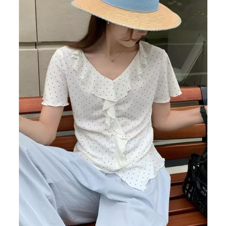 フリル半袖Tシャツ | Ulysses | 詳細画像1 