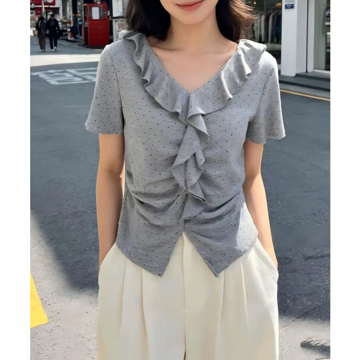 フリル半袖Tシャツ | Ulysses | 詳細画像2 