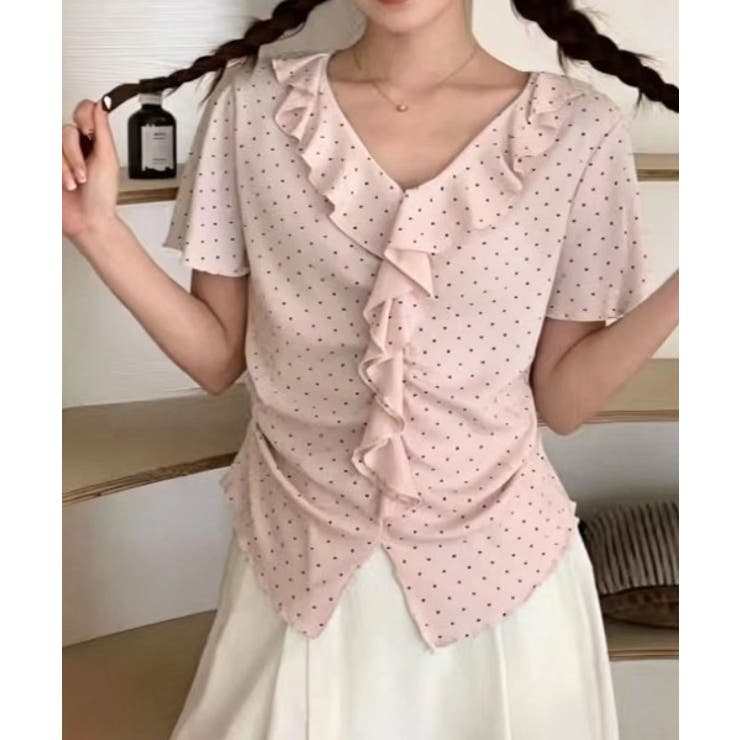 ピンク | フリル半袖Tシャツ | Ulysses