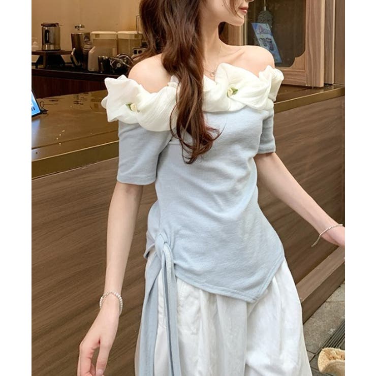 イレギュラーボートネックTシャツ | Ulysses | 詳細画像5 