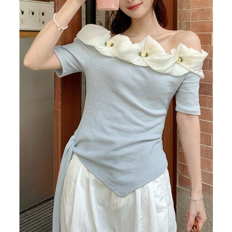 イレギュラーボートネックTシャツ | Ulysses | 詳細画像8 