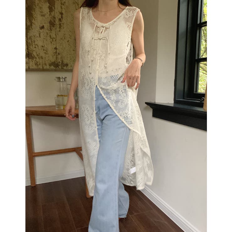 カットジャガード袖なしワンピース | Ulysses | 詳細画像9 