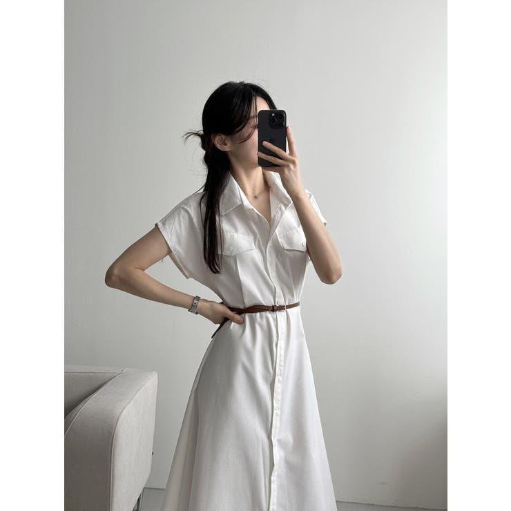 ベルト付きシャツワンピース | Ulysses | 詳細画像2 