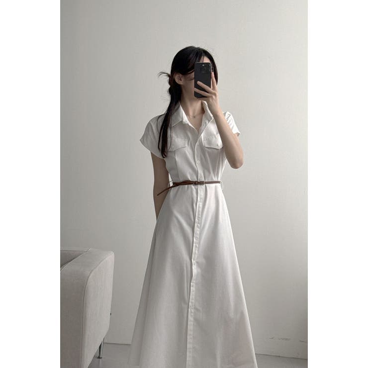 ベルト付きシャツワンピース | Ulysses | 詳細画像3 