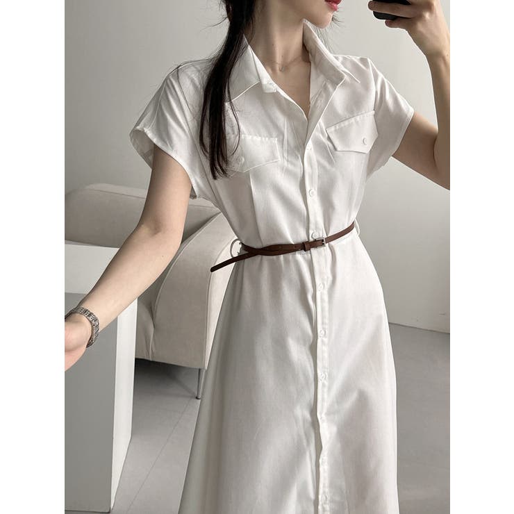 ベルト付きシャツワンピース | Ulysses | 詳細画像4 